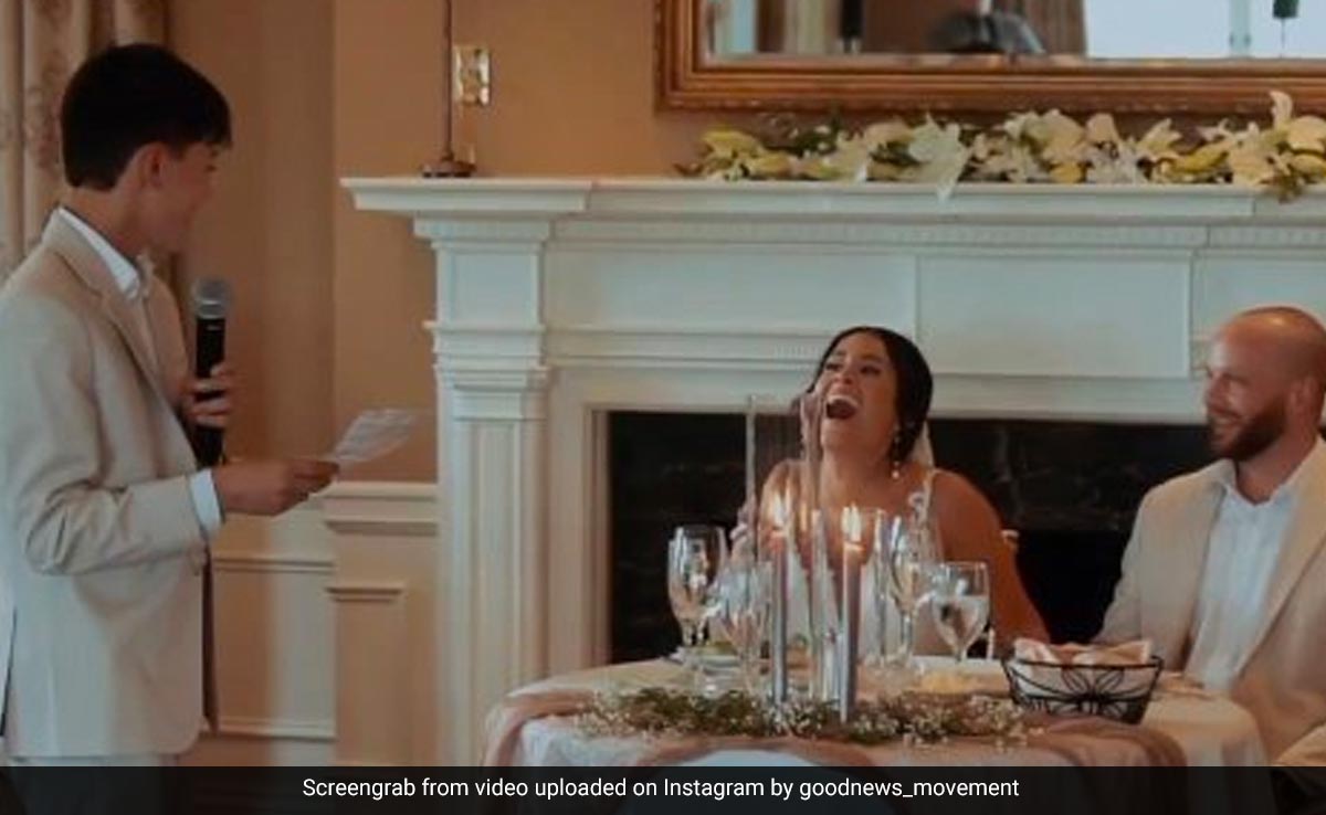 Watch: Son Welcomes Stepfather With Heartfelt Speech At Mother's Wedding