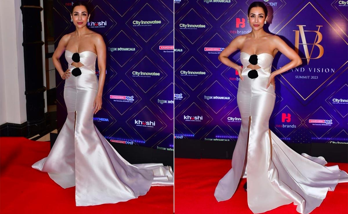 When Malaika Arora Wears A White Cutout Gown, There's Nowhere Else To Look Than At Her