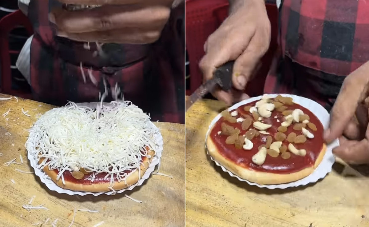 "<i>Yeh Kya Dekh Liya?</i>" Internet Gives Thumbs Down To 'Dry Fruit Pizza'