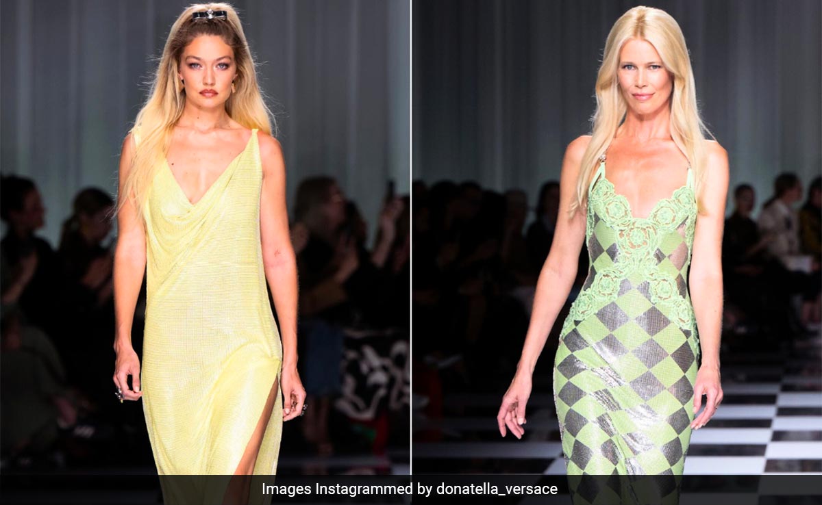 Milan Fashion Week 2023: Gigi Hadid, Claudia Schiffer Sashay Down The Ramp In Versace Style