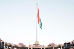 418 Feet Tricolour, India's Tallest, Installed At Attari-Wagah Border 418 Feet Tricolour, India's Tallest, Installed At Attari-Wagah Border