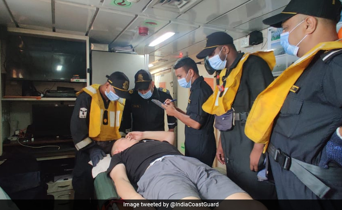 Coast Guard Rescues Chinese Man Suffering From Stroke Off Mumbai Coast