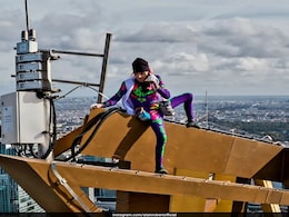French "Spiderman" Climbs Paris Tower, Appeals For Peace Amid Israel-Hamas War French "Spiderman" Climbs Paris Tower, Appeals For Peace Amid Israel-Hamas War