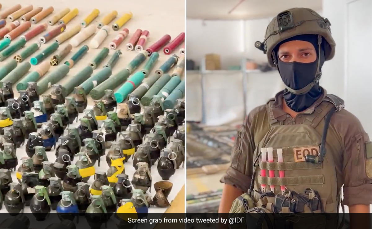 Video: Israel Recovers "Homemade" Weapons Used By Hamas As War Escalates