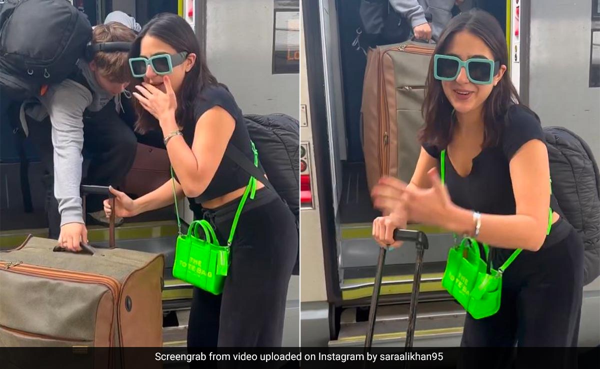 What Happened When Sara Ali Khan Took A Paris-London Train With "Too Many Bags"