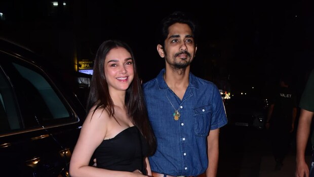 Pics From Aditi Rao Hydari And Siddharth's Date Night