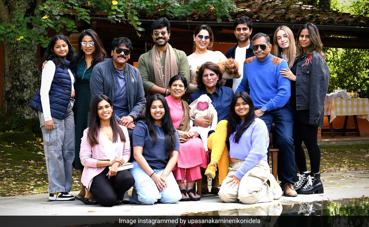 A Wholesome Picture Featuring Chiranjeevi, Ram Charan, Upasana And Fam. Spot Klin Kaara