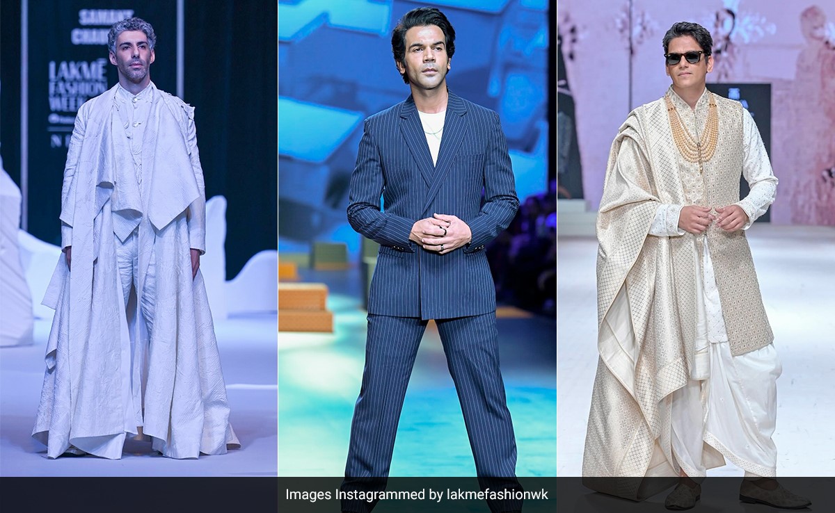 Rajkumar Rao, Harbhajan Singh To Vijay Varma, These Male Showstoppers Conquered The Lakme Fashion Week 2023 Catwalk
