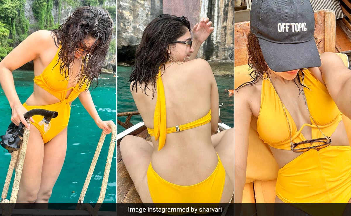 Sharvari Wagh In A Cutout Yellow Swimsuit Has That Bright Kind Of Tropical "Phi-Ling"