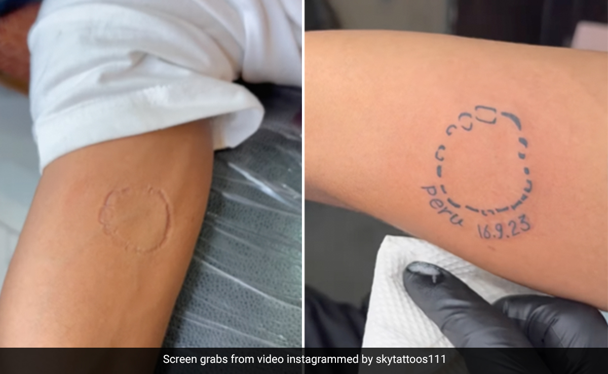 गर्लफ्रेंड ने दांत काट लिया, लड़के ने उसी निशान पर बनवा लिया टैटू, देखते ही गुस्साए लोग, बोले- कहां से आती है ये क्रिएटिविटी गर्लफ्रेंड ने दांत काट लिया, लड़के ने उसी निशान पर बनवा लिया टैटू, देखते ही गुस्साए लोग, बोले- कहां से आती है ये क्रिएटिविटी