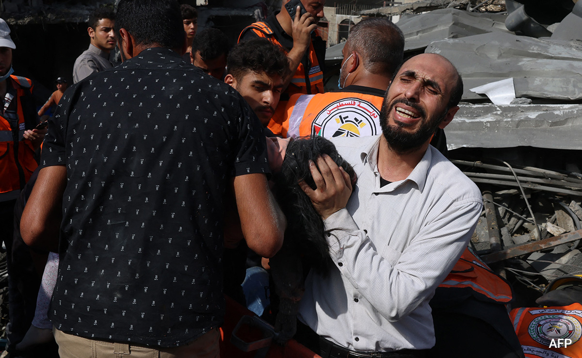 Israel Strikes 320 Targets In Gaza, Iran Says Violence "Out Of Control"