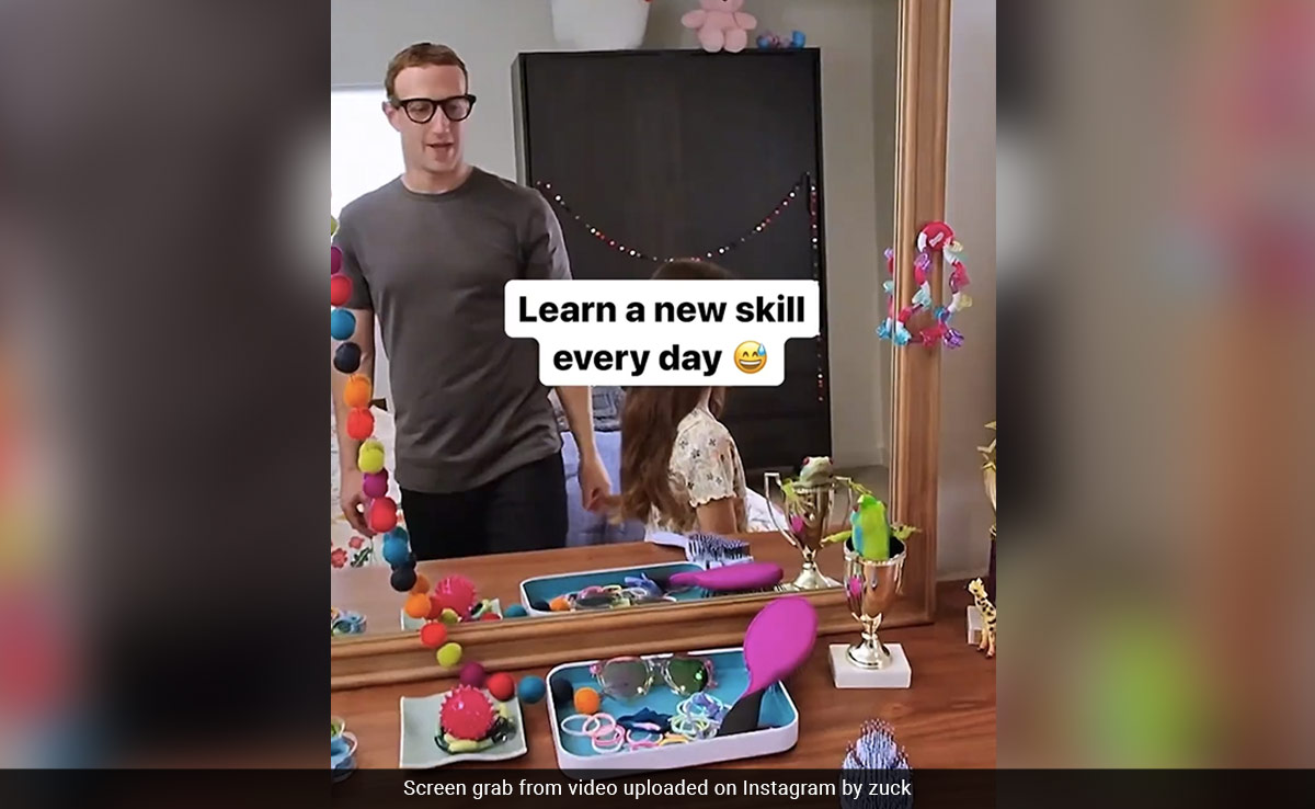 Watch: Mark Zuckerberg Uses AI To Braid Daughter's Hair, Internet Calls It "Adorable"