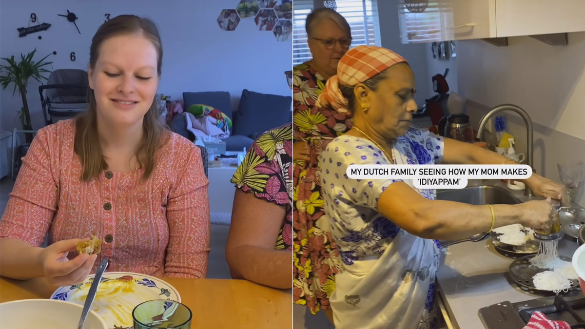 Viral Video Shows Indian And Dutch Families Bonding Over 'Idiyappam' - Internet Is All Hearts