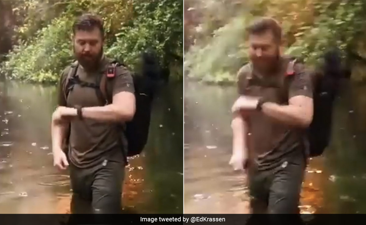Video Captures Terrifying Moment US Biologist Was Almost Struck By Lightning
