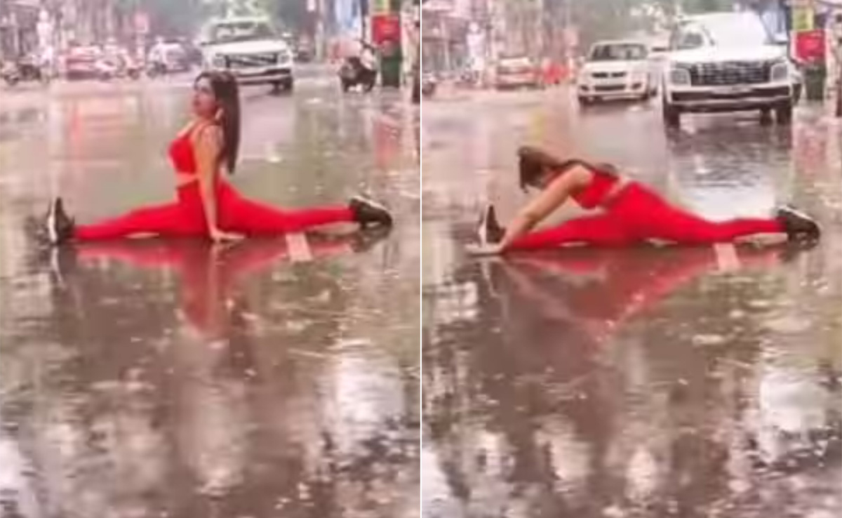 बीच सड़क पर योग कर रही थी महिला, पुलिस ने इस तरह इनफ्लुएंसर को सिखाया सबक