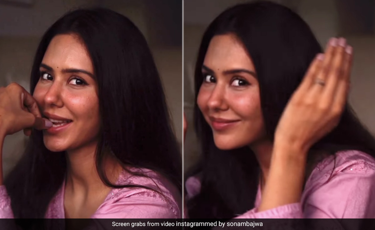 Sonam Bajwa In Her Festive Pink Glam Is Both <i>Jaan</i> And <i>Jaane Jaan</i>