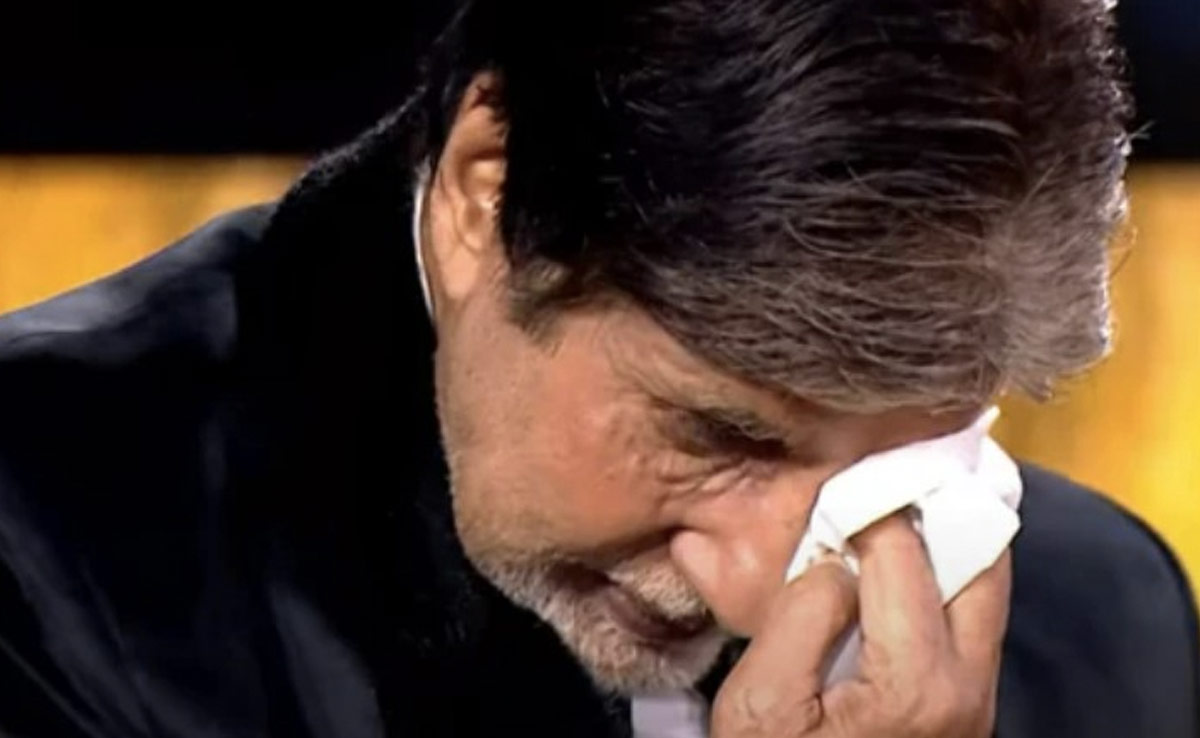 KBC के सेट पर इमोशनल हुए अमिताभ बच्चन, बोले- और कितना रुलाओगे आप लोग ?