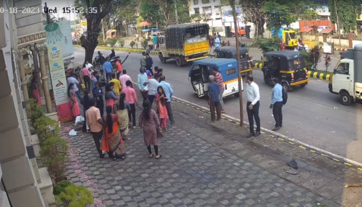 On Camera, Man Runs Car Over 5 On Footpath In Mangaluru, 1 Woman Killed On Camera, Man Runs Car Over 5 On Footpath In Mangaluru, 1 Woman Killed