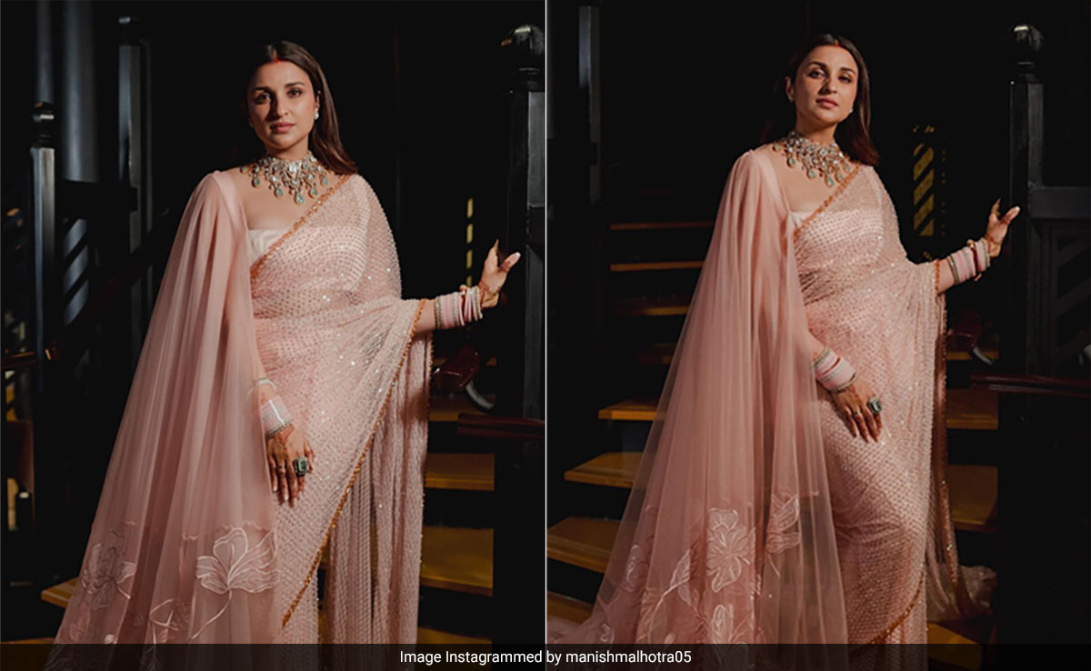 Parineeti Chopra's Blush Manish Malhotra Reception <i>Saree</i> Was Initially Meant To Be Classic Red