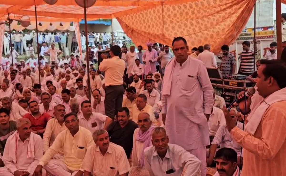 पूर्व बीजेपी प्रत्याशियों दिखाए बगावती सुर, बानसूर में गूंजे 'पार्टी को हराओ और इनाम पाओ' के नारे