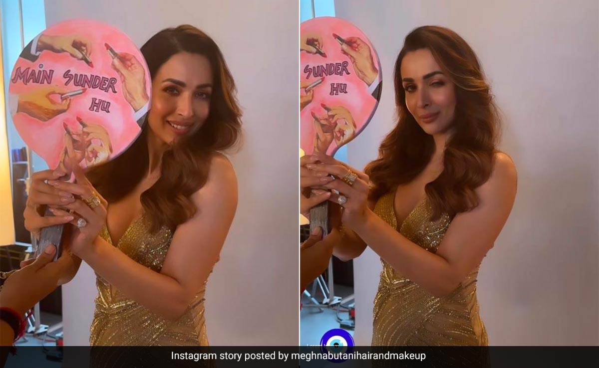 Malaika Arora's Shimmery Makeup Screams <i>"Main Sunder Hu"</i> In Time For The Festive Season