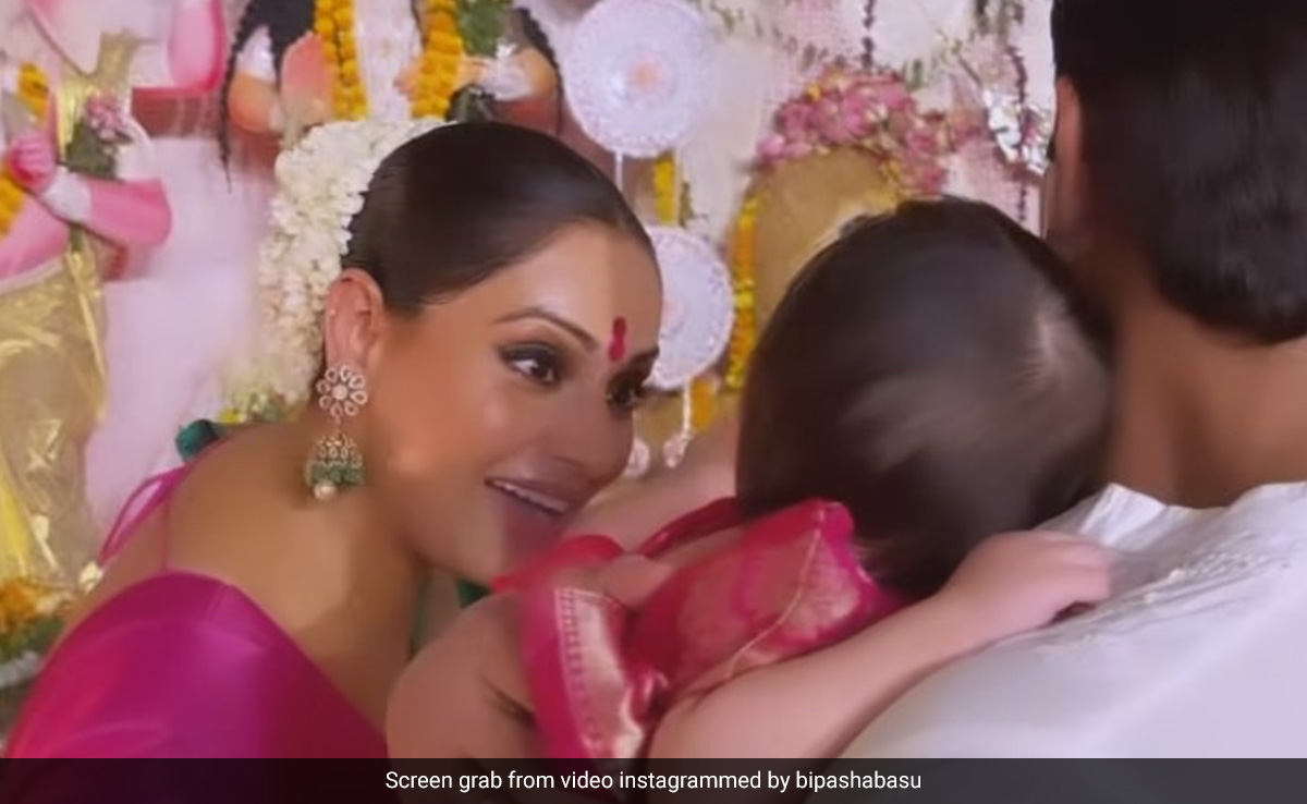 Durga Puja 2023: Bipasha Basu's Ashtami Celebrations With Daughter Devi And Husband Karan Singh Grover