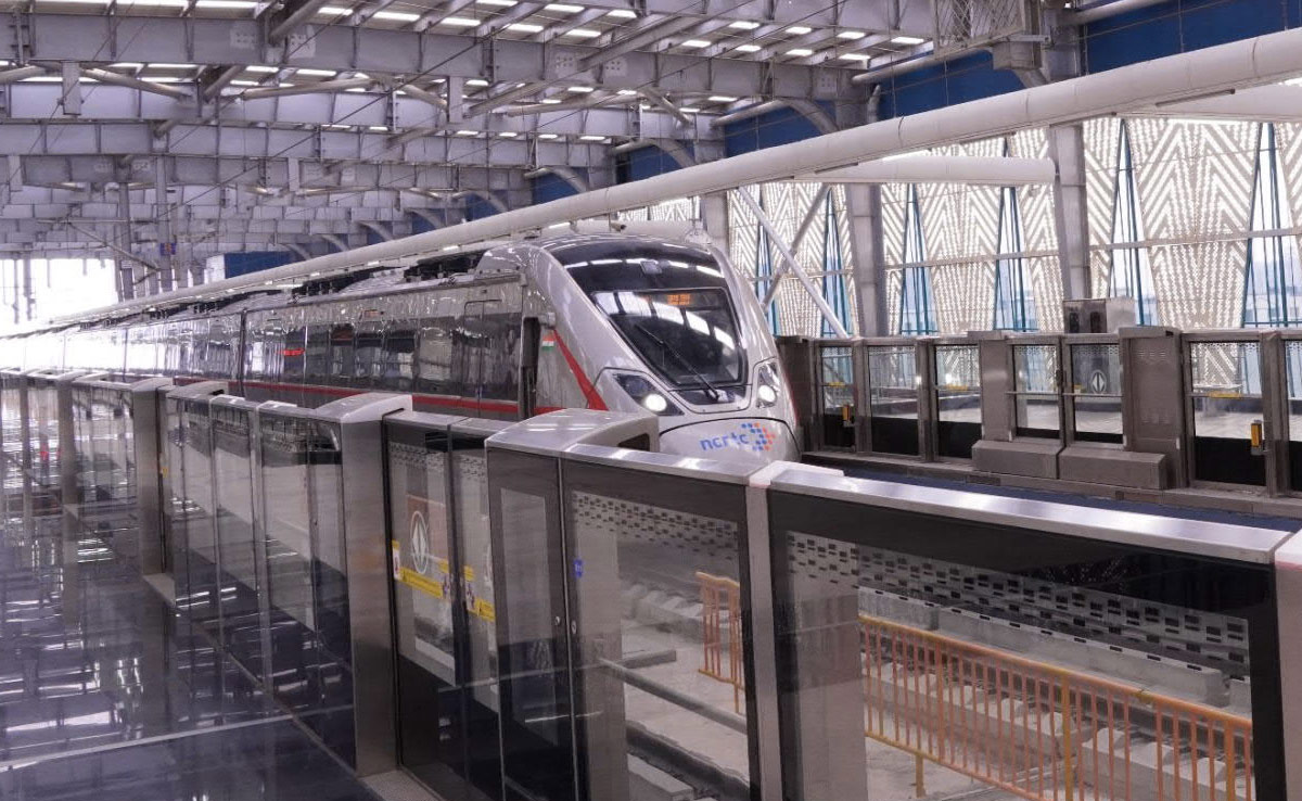 Massive Fire Breaks Out At Under-Construction Rapid Rail Station In Meerut