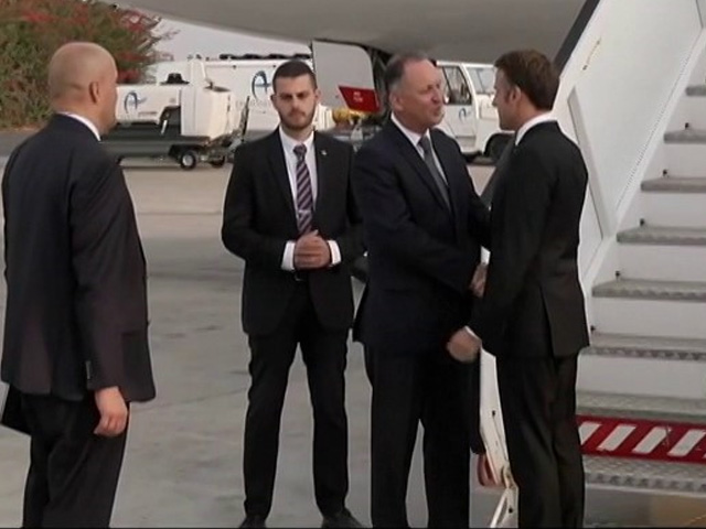 French President Emmanuel Macron Arrives In Israel On Solidarity Visit