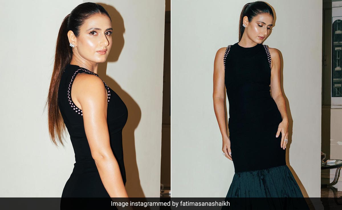 Classics Are Unmatched Just Like Fatima Sana Shaikh Is In A Black Midi Dress