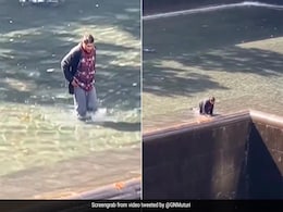 Watch: Man Arrested After He Jumps Into 9/11 Memorial Pool In New York Watch: Man Arrested After He Jumps Into 9/11 Memorial Pool In New York