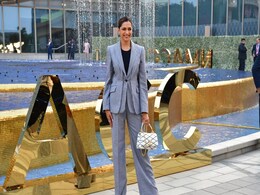 Deepika Padukone Looks Every Bit The Boss In Grey Suit At IOC Opening Ceremony Deepika Padukone Looks Every Bit The Boss In Grey Suit At IOC Opening Ceremony