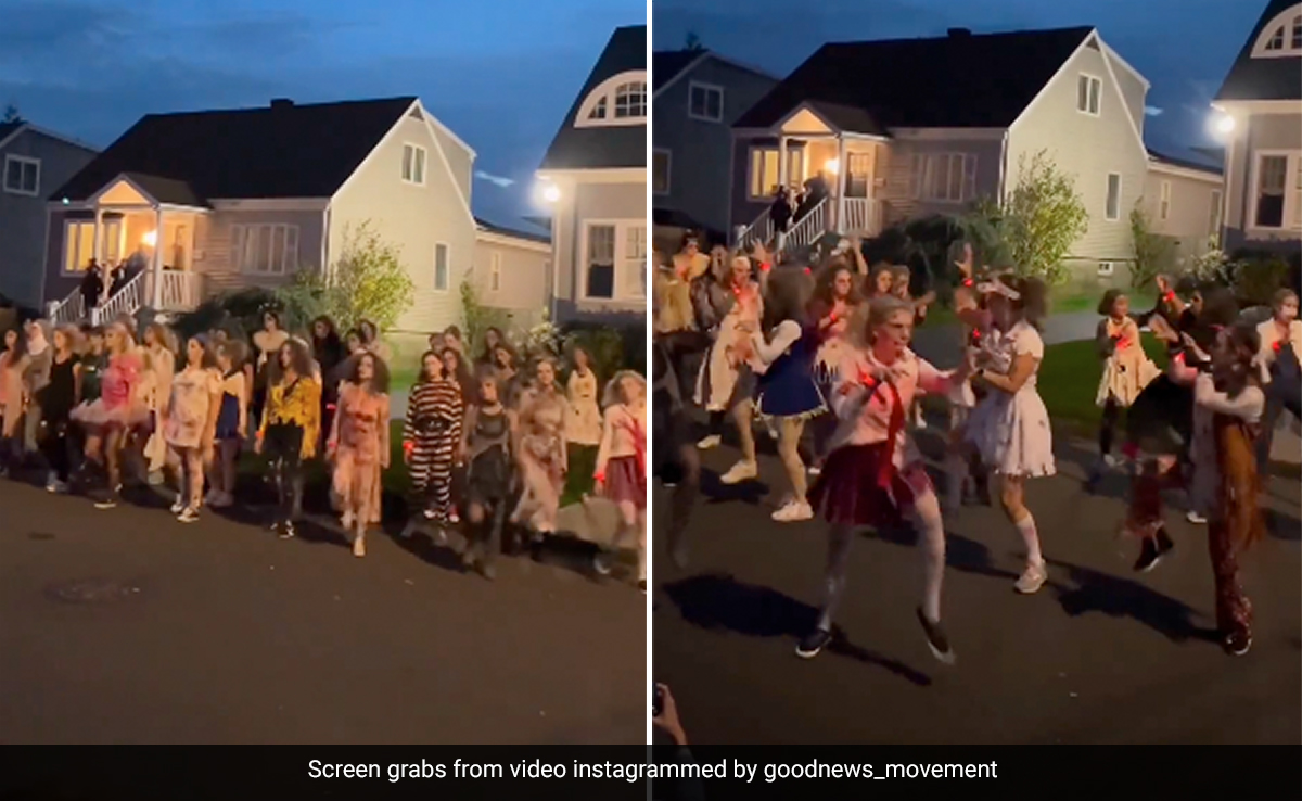 Watch: Ahead Of Halloween, An Army Of 'Zombie' Women Take Over US Streets