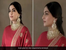 Sonam Kapoor Radiates Festive Elegance In A Red And Gold Sabyasachi <i>Salwar Kameez</i> For <i>Durga Puja</i> 2023 Sonam Kapoor Radiates Festive Elegance In A Red And Gold Sabyasachi <i>Salwar Kameez</i> For <i>Durga Puja</i> 2023