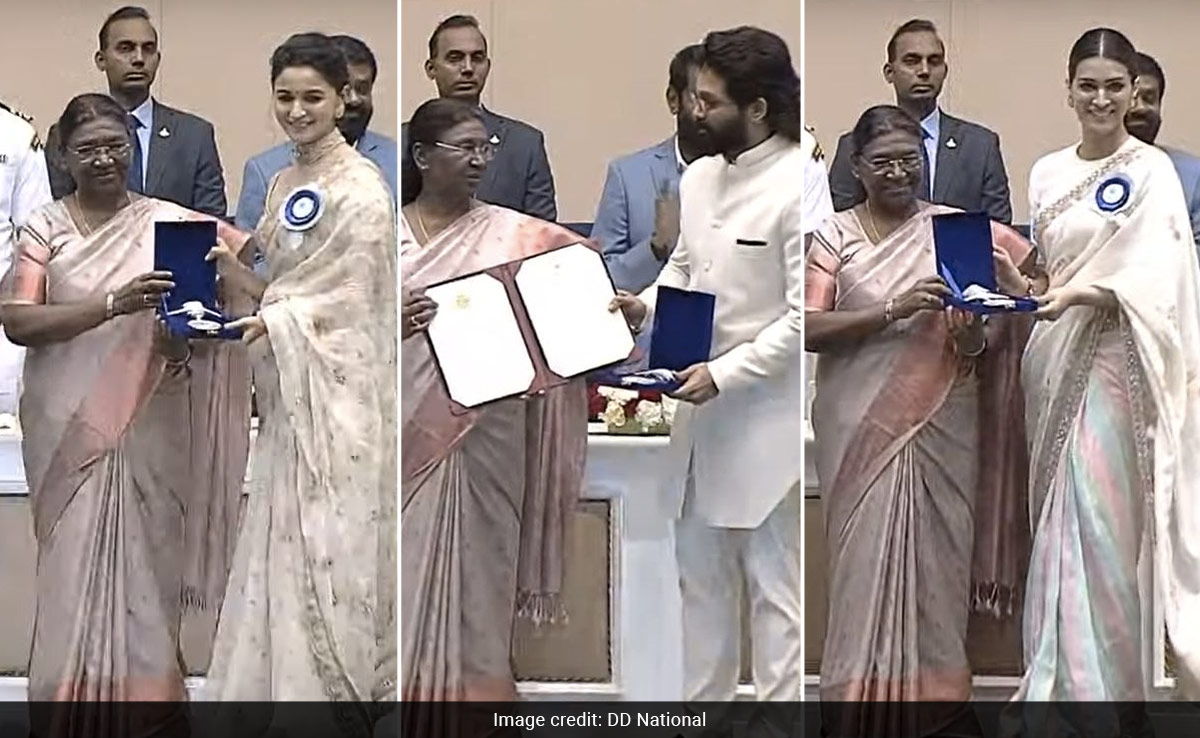 National Awards: Alia Bhatt, Kriti Sanon, Allu Arjun Receive Their Prizes