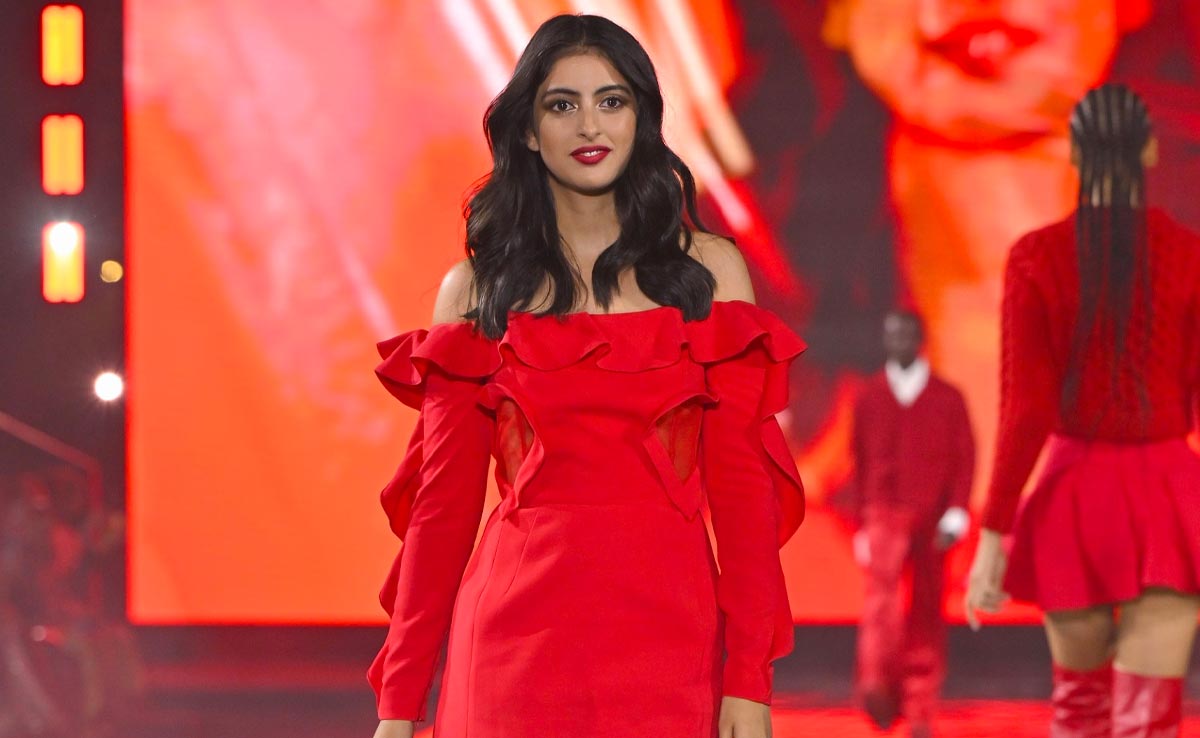 Navya Nanda Makes Her Paris Fashion Week 2023 Modeling Debut At The L'Oreal Show In Red Ruffles