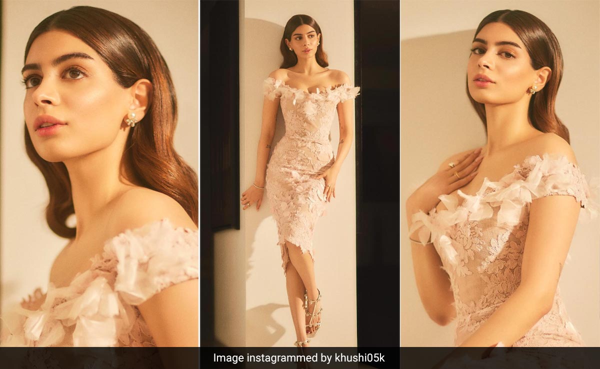 Fairytales Are Made Of Blush Pink Dresses And A Very Pretty Khushi Kapoor In It