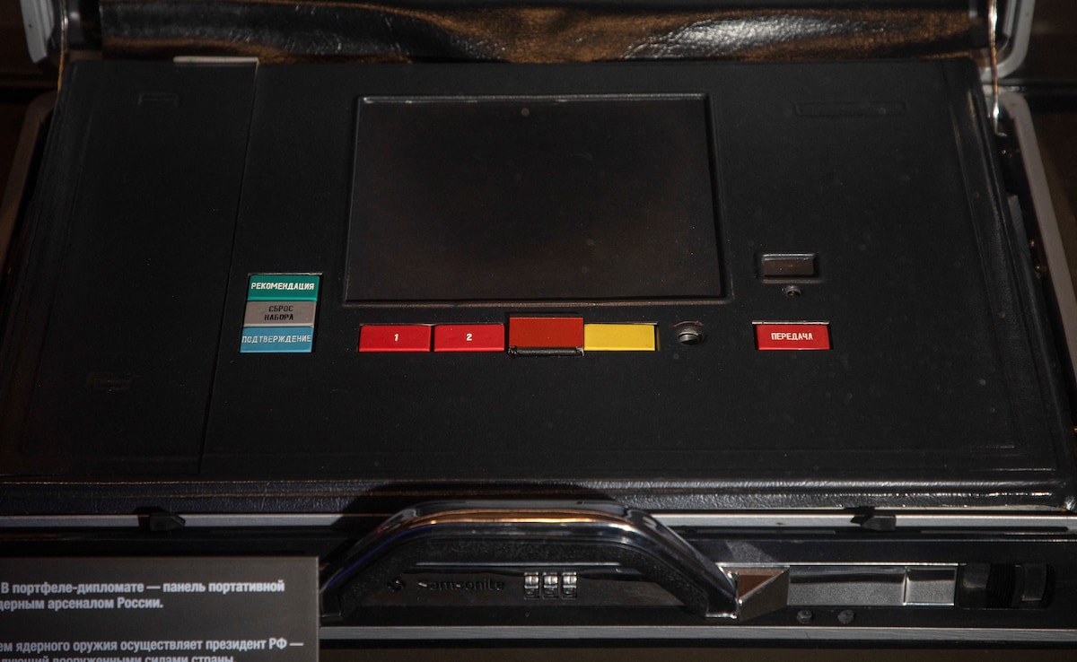 The briefcase is a secure communication tool that links the president to his military top brass. The briefcase is a secure communication tool that links the president to his military top brass.