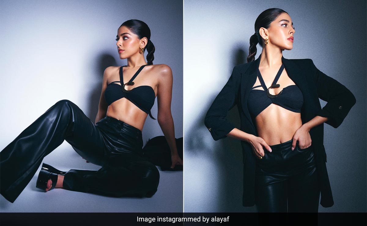 Alaya Furniturewalla's Black Leather Outfit Wows Us The Same Way Her LBDs Would