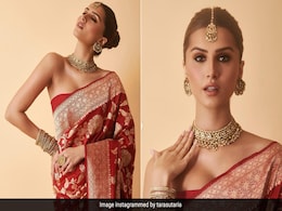 Modern Bride Or Festive Wonder, Tara Sutaria's <i>Ekaya</i> Banarasi <i>Saree</i> Is For Every Woman Modern Bride Or Festive Wonder, Tara Sutaria's <i>Ekaya</i> Banarasi <i>Saree</i> Is For Every Woman