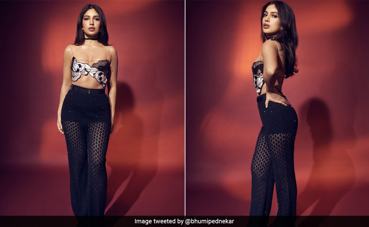 Bhumi Pednekar, Thank You For The Fierce Female Style Energy In Your Graphic Bralette And Crochet Trousers