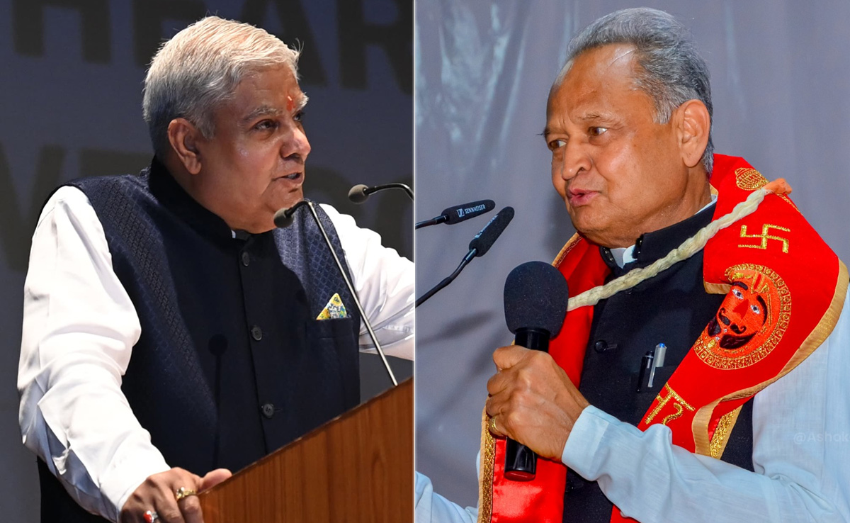 खता क्या की हमने... राजस्थान दौरों पर CM गहलोत के सवालों का उपराष्ट्रपति धनखड़ ने यूं दिया जवाब