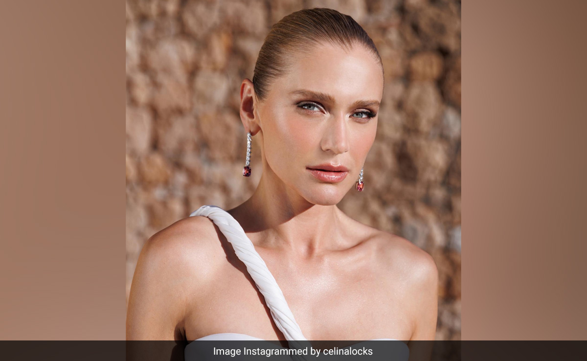 Celina Locks Looked Every Bit An Elegant Bride With A Dewy Makeup Wedding Glow