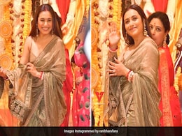 Rani Mukerji Is A Vision To Behold In A Shimmering Gold <i>Saree</i> For <i>Durga Puja</i> 2023 Rani Mukerji Is A Vision To Behold In A Shimmering Gold <i>Saree</i> For <i>Durga Puja</i> 2023
