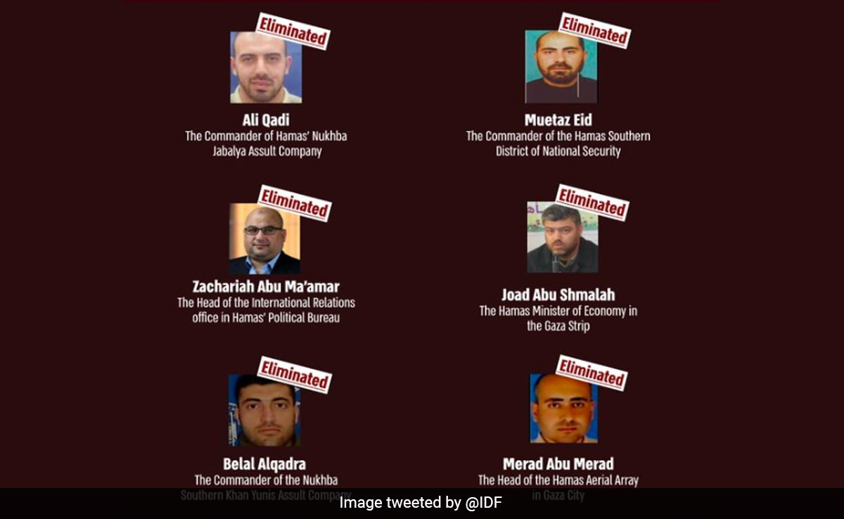 Pics Of Top Hamas Operatives Killed By Israel Released