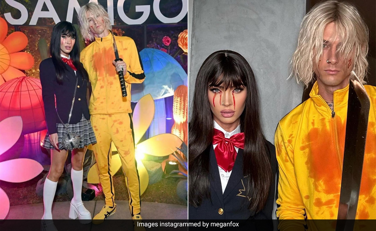Megan Fox And Machine Gun Kelly's <i>Kill Bill</i> Halloween 2023 Costumes Are Straight Out Of The Slasher Flick