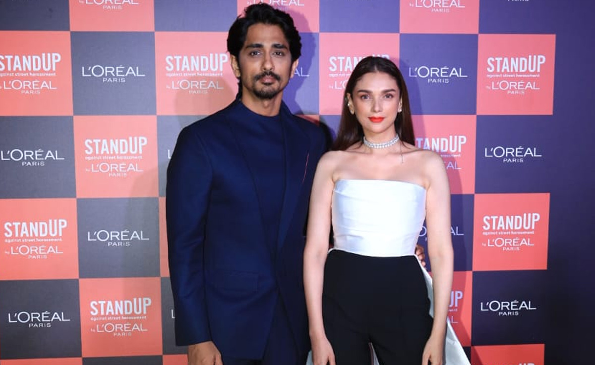 Aditi Rao Hydari And Siddharth Are Now Red Carpet Official. See Pics
