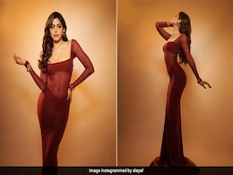 Even Before Diwali, Alaya Furniturwalla In A Sheer Red Dress Is Already Thinking Of "Santa Szn" Even Before Diwali, Alaya Furniturwalla In A Sheer Red Dress Is Already Thinking Of "Santa Szn"