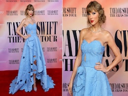 Not A <i>Lavender Haze</i> But A Periwinkle One For Taylor Swift In A Rs 10 Lakh Oscar De La Renta Floral Gown Not A <i>Lavender Haze</i> But A Periwinkle One For Taylor Swift In A Rs 10 Lakh Oscar De La Renta Floral Gown