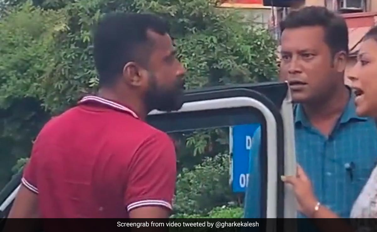 Viral Video Shows Traffic Chaos As Couple And Driver Clash