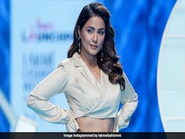 Hina Khan Gives The Summer Pastels In A Crop Shirt And Skirt One Final Goodbye On The Ramp Hina Khan Gives The Summer Pastels In A Crop Shirt And Skirt One Final Goodbye On The Ramp
